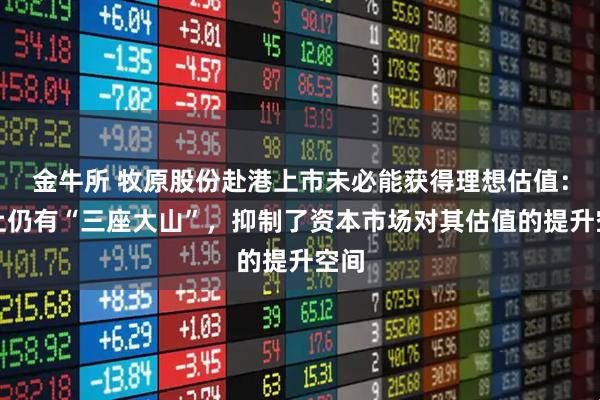 金牛所 牧原股份赴港上市未必能获得理想估值：身上仍有“三座大山”，抑制了资本市场对其估值的提升空间