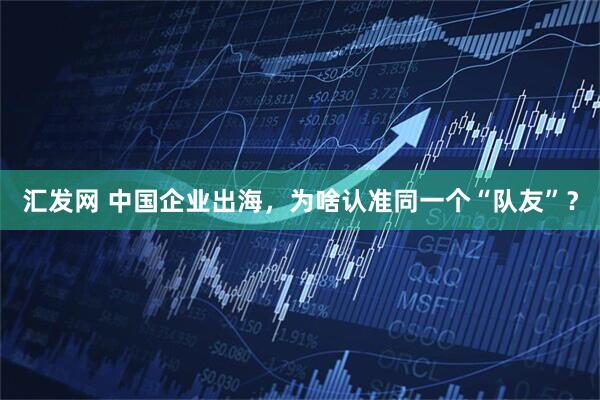 汇发网 中国企业出海,为啥认准同一个“队友”?