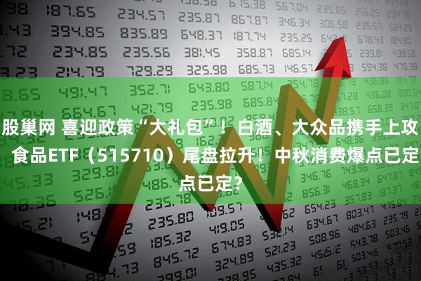 股巢网 喜迎政策“大礼包”!白酒、大众品携手上攻,食品ETF(515710)尾盘拉升!中秋消费爆点已定?